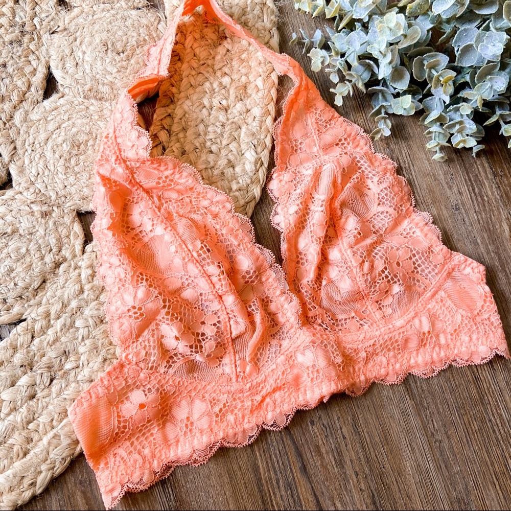 Free People Galloon Lace Halter Bralette